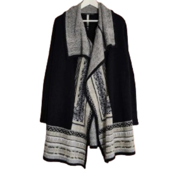 Kensie black open front knit cardigan - Picture 2 of 12